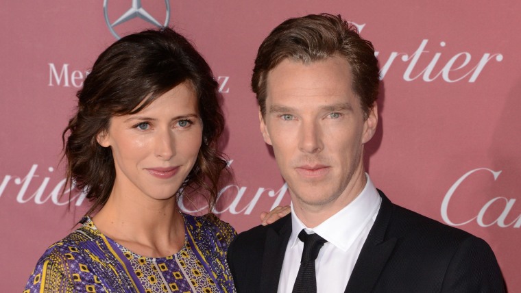 Actors Sophie Hunter and Benedict Cumberbatch attend the 26th Annual Palm Springs International Film Festival.