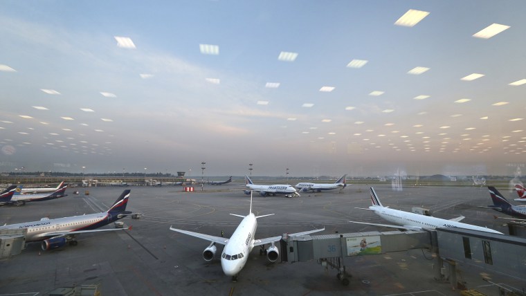 Planes at Russian airport