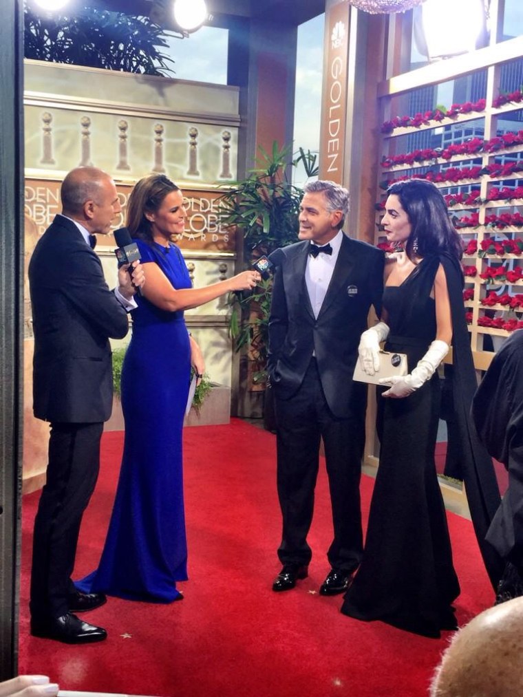 George and Amal Clooney on the red carpet expressed their support for the victims in Paris.