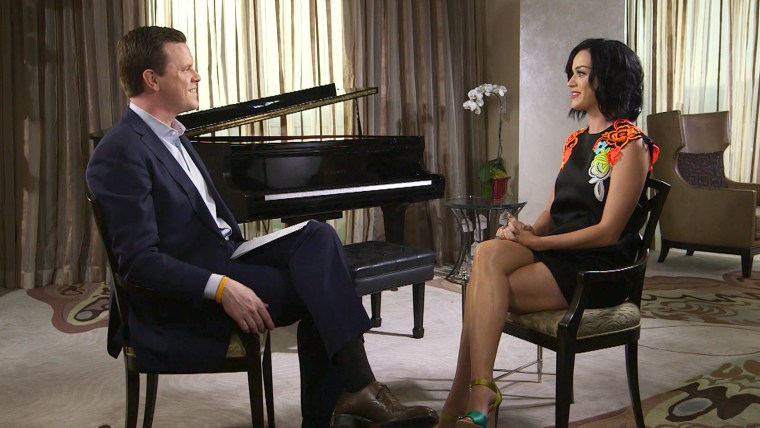 Katy Perry tells Willie Geist that getting called by the NFL left her \"weeping.\"