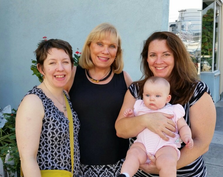 Susan Pierce Grossman, with her daughters Nadene and Tiffany and granddaughter Meredith.