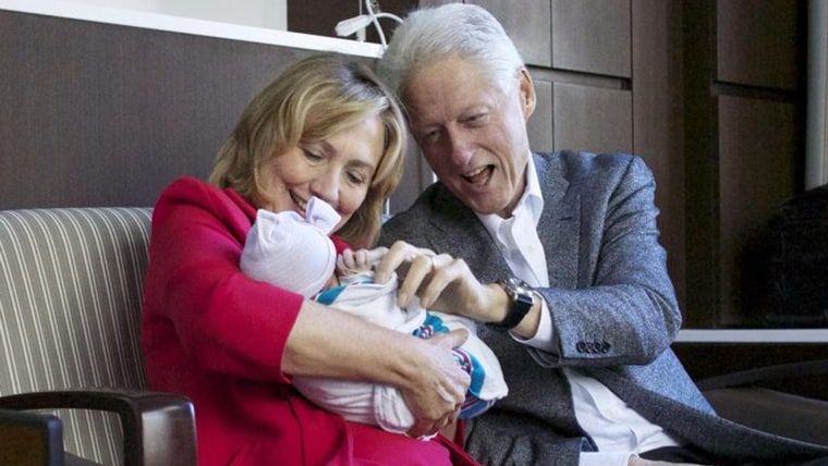Bill and Hillary are grandparents