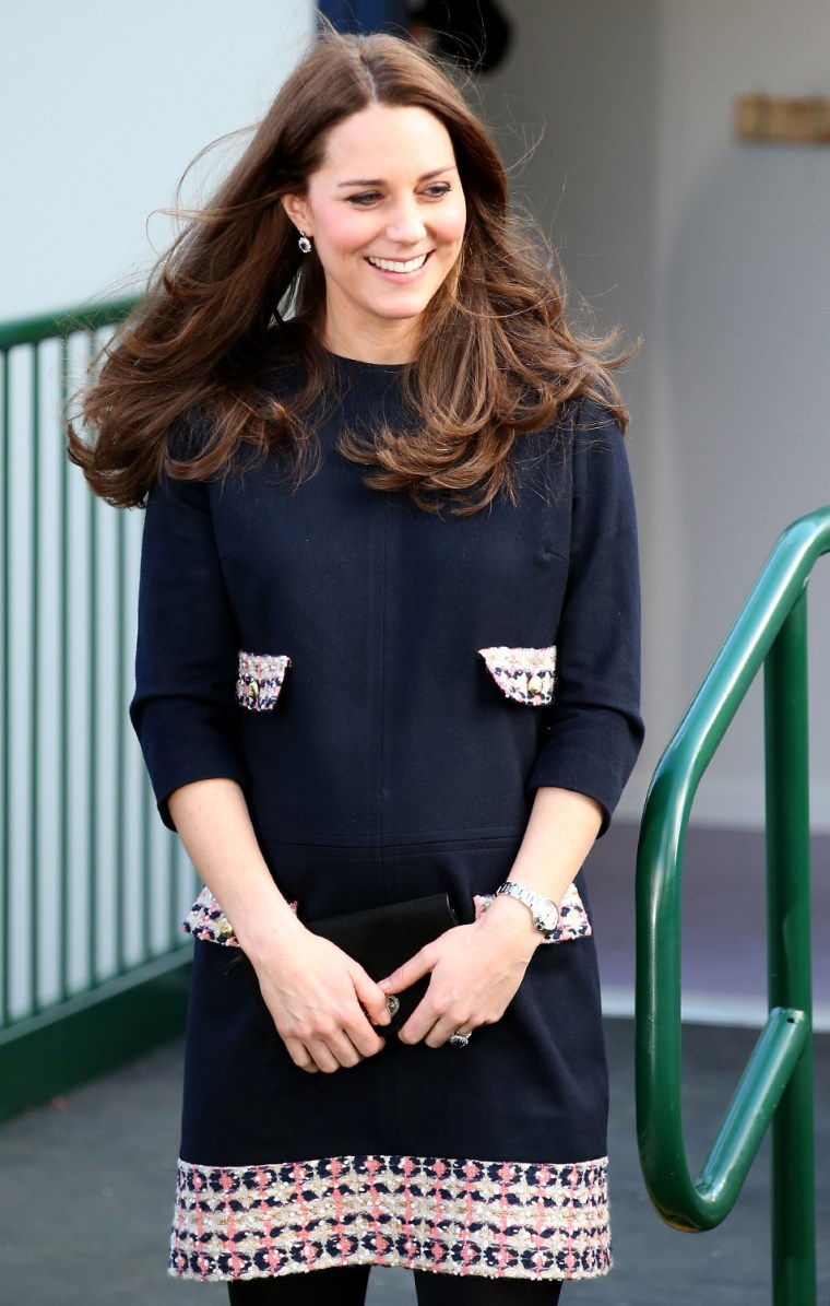 Duchess Kate shows off growing baby bump at kids art room opening