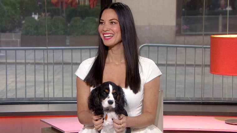 Image: Olivia Munn and her dog, Chance