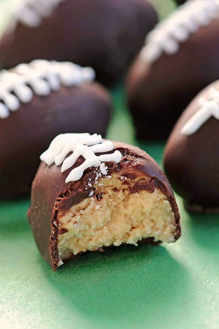 chocolate peanut butter footballs