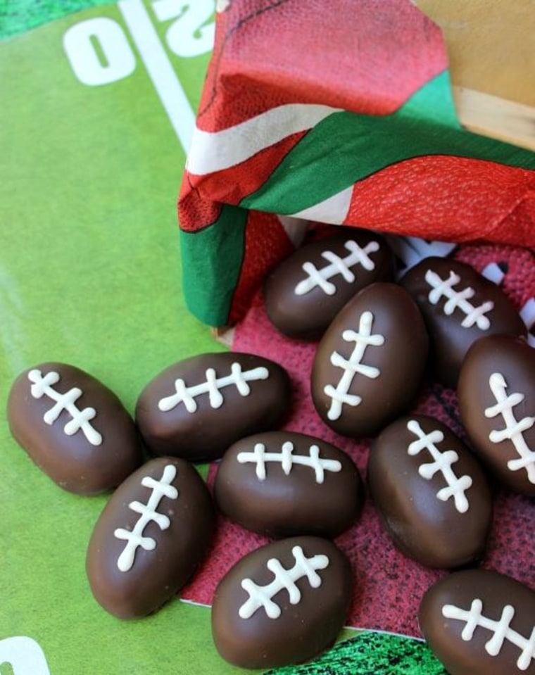 Football oreo truffles