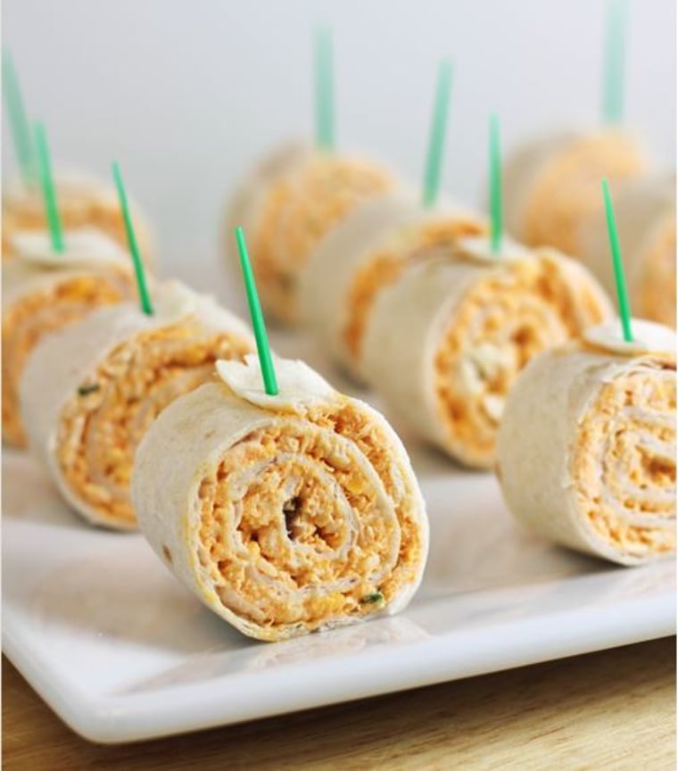 buffalo chicken tortilla pinwheels