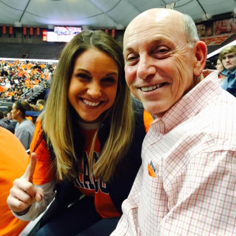 Jennifer Aronson and her father