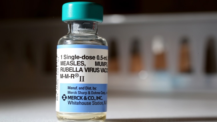 A dose of measles vaccine.