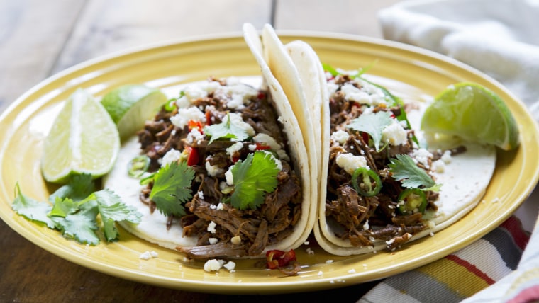 Tacos with pulled beef