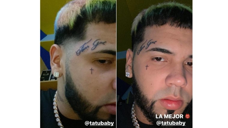 Anuel AA estrena tatuaje en la cara que lleva un poderoso mensaje