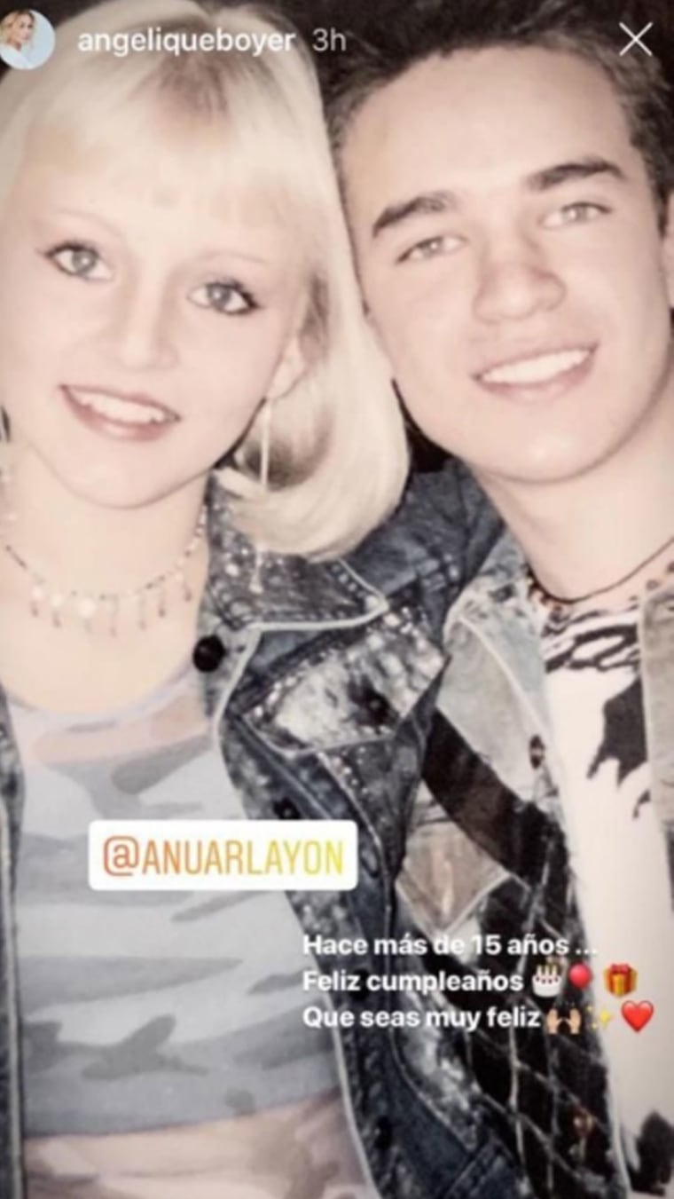 Angelique Boyer en una foto de hace 15 años