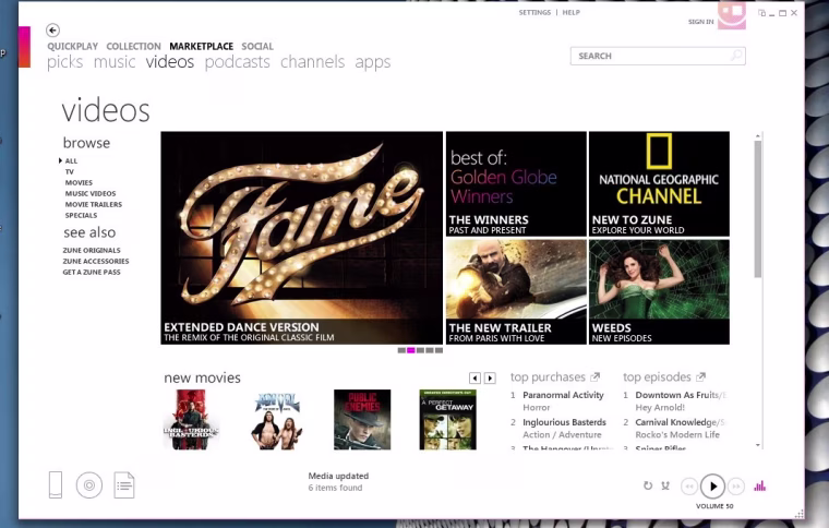 Image: Zune TV