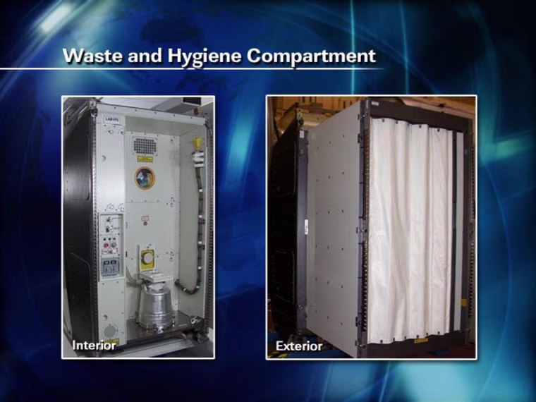NASA's new space station toilet, shown here, is a $19 million commode based on a Russian design. Credit: NASA.