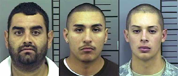 Image: Ruben Rodriguez Dorado (L), Christopher Duran (C), Michael Jackson Apodaca (R)