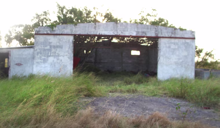Exterior of the building where the bodies were found