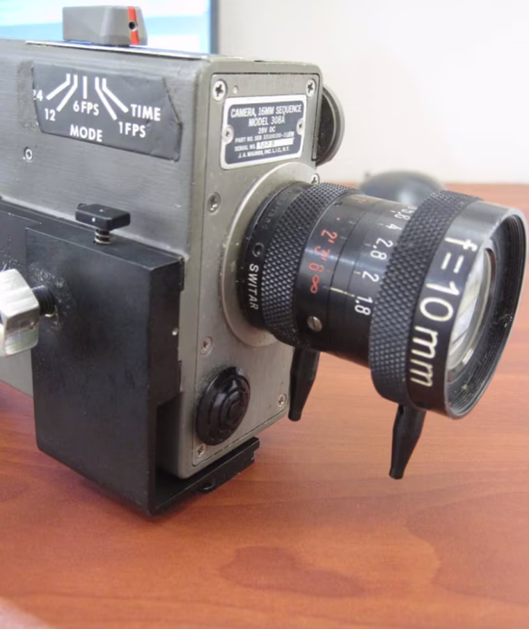 Image: Nasa 16mm film camera