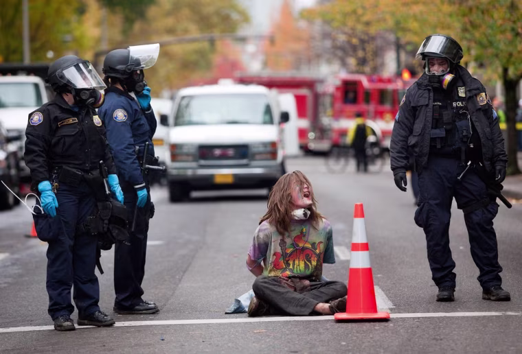 Image: Portland's Mayor Shuts Down Occupy Encampment.