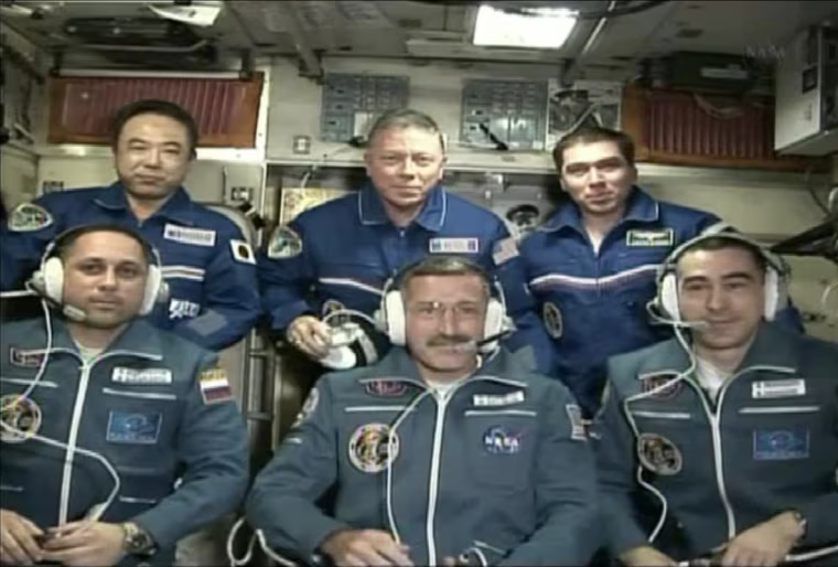 Image: Space station crew
