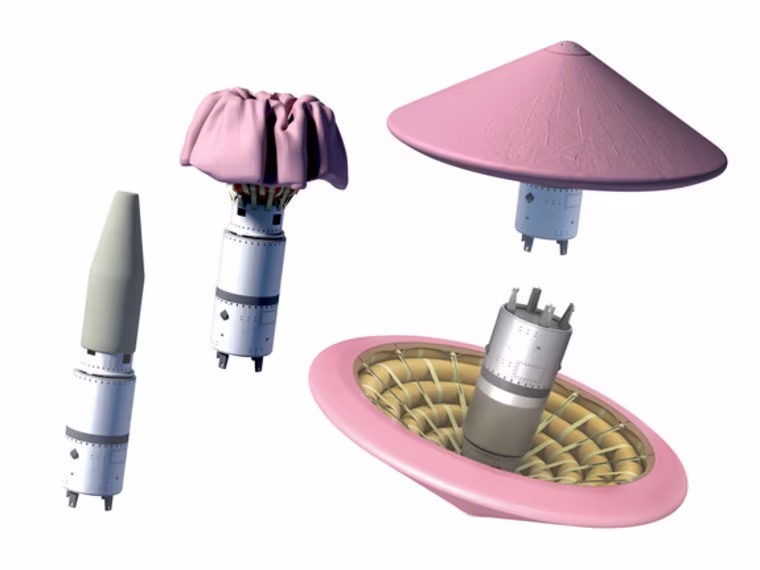 NASA rendering of Inflatable Re-entry Vehicle Experiment