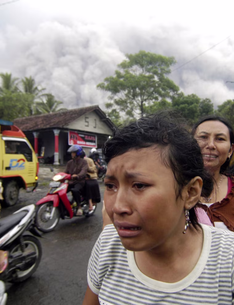 Image: Volcano eruption of Mount Merapi in Klaten, Central Java, Indonesia