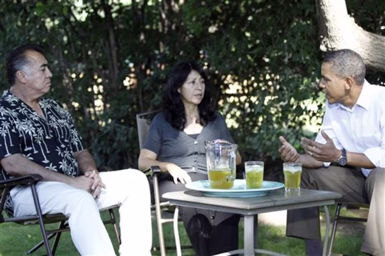 Barack Obama, Andy Cavalier, Etta Cavalier