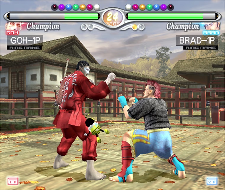 Virtua Fighter 4 produced by Sega.