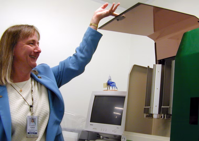 Dr. Barbara Powers, director of the state vet diagnostic lab.