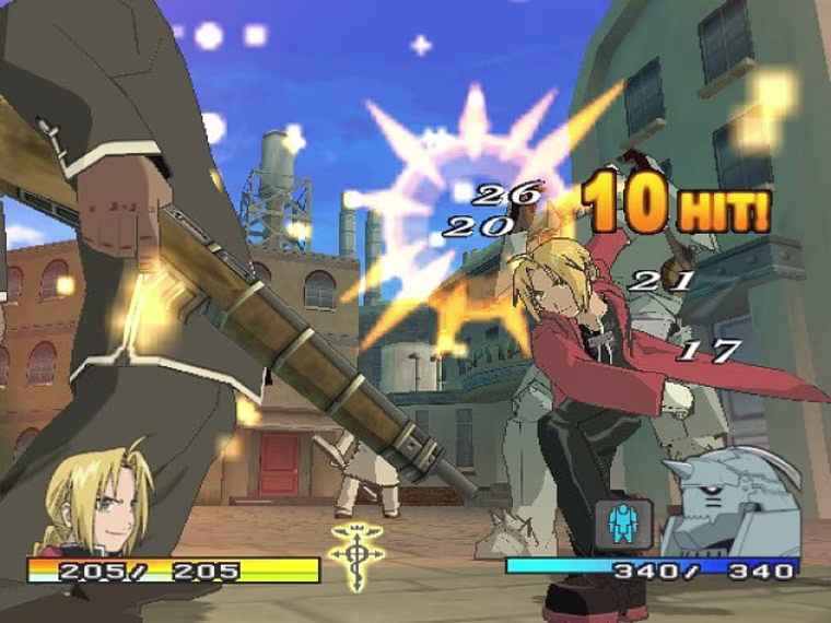 This image from the video game Fullmetal Alchemist 2: Curse of the Crimson Elixir was provided by its publisher, Square Enix. In the game for the PlayStation 2, which has the look of Japanese anime, young alchemists Edward and Alphonse Elric search for the Philosophers Stone. (AP Photo/Square Enix)