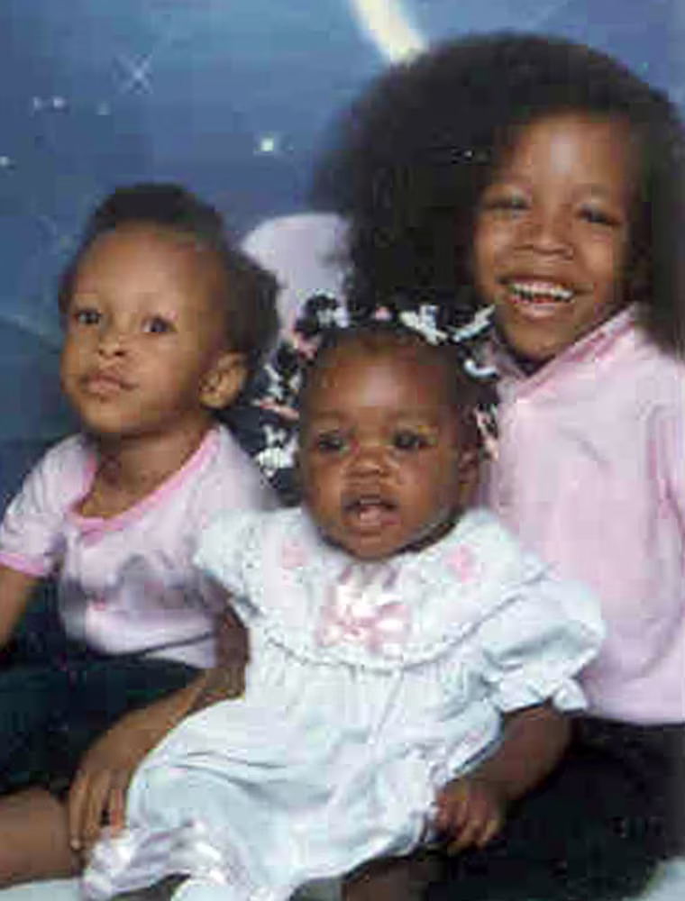 ** CORRECTS AGES OF YOUNGER CHILDREN **In this undated photo provided by the Illinois State Police, 7-year-old Demond Tunstall, 2-year-old Ivan Tunstall, and 1-year-old Jinella Tunstall are shown. Police are searching for the children they say were last seen with an unnamed 26-year-old woman, who police said they are questioning as a person of interest Friday, Sept. 22, 2006, in East St. Louis, Ill. Police say they are questioning the 26-year-old in connection with the death of a woman whose fetus was cut from her womb.  (AP Photo/The Illinois State Police) ** NO SALES **