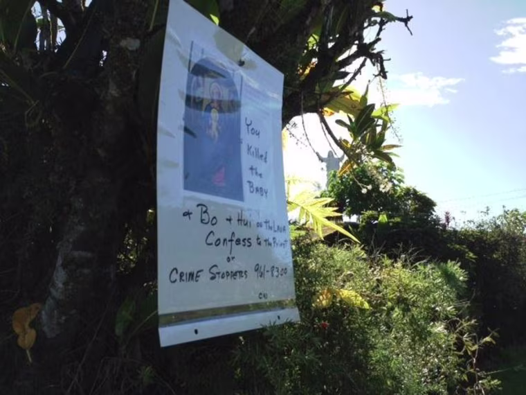 A flyer posted in Hawaii in response to Brittany's murder.