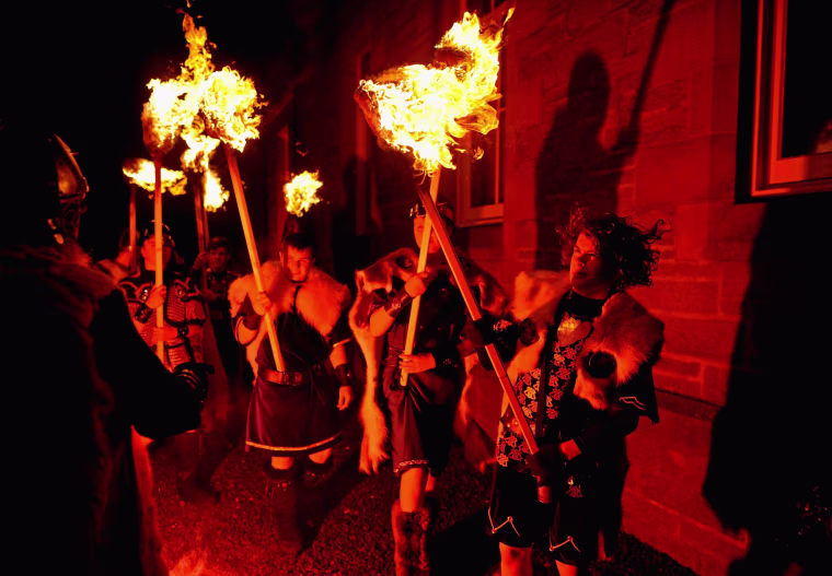 Image: Up Helly Aa Fire Festival On Shetland