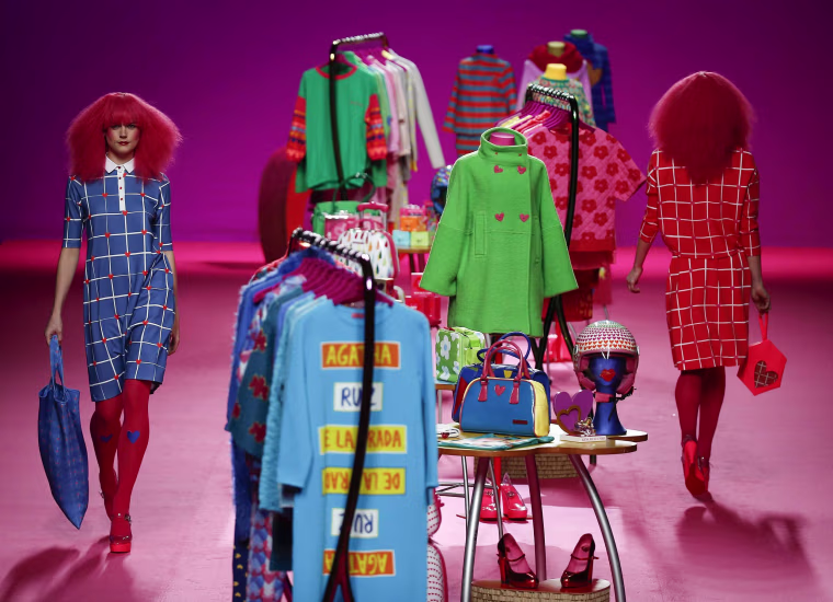Image: Models present creations from Agatha Ruiz de la Prada's Fall/Winter 2014 collection
