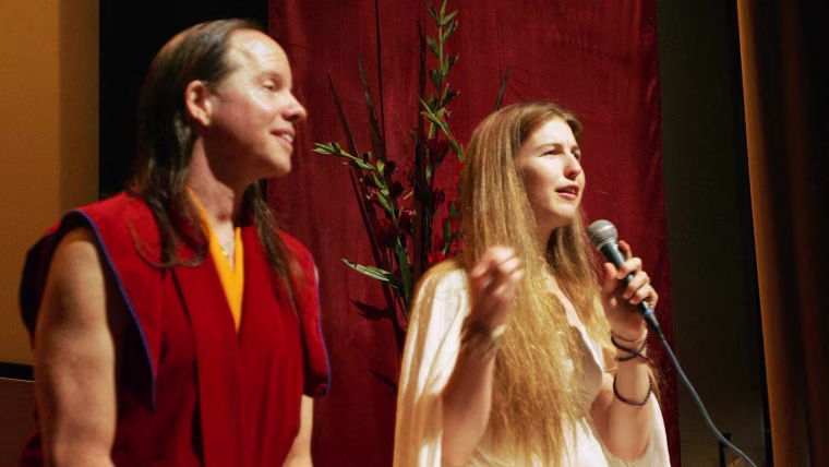 Geshe Michael Roach (L) and Christie McN