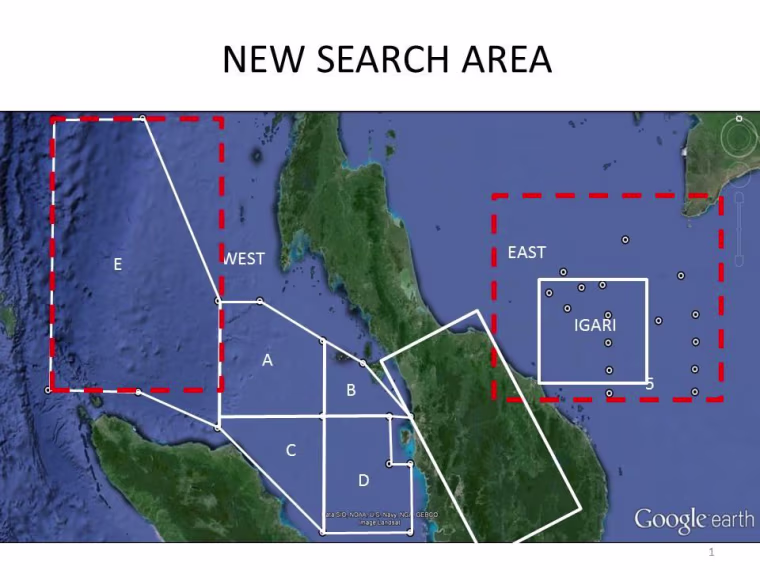 Malaysian search area