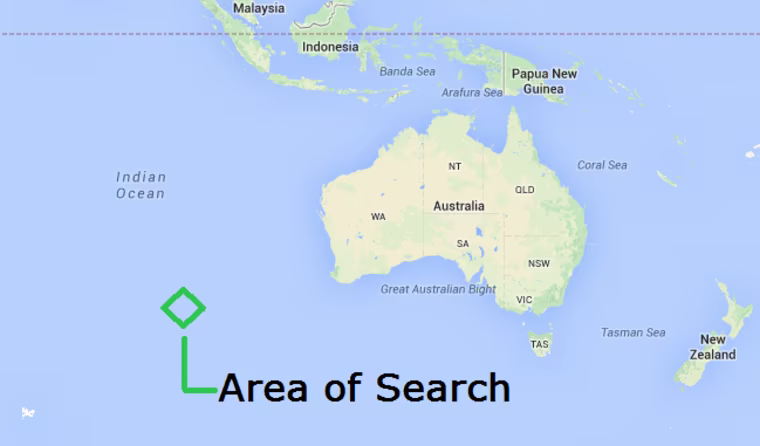 IMAGE: Map of search area