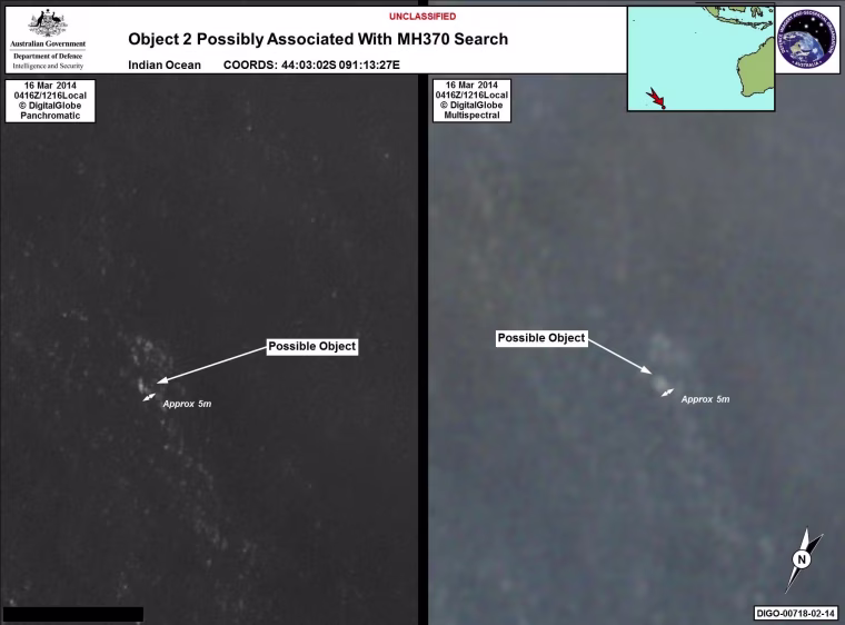 Image: Object 2 that is possibly associated with the missing flight MH370 search