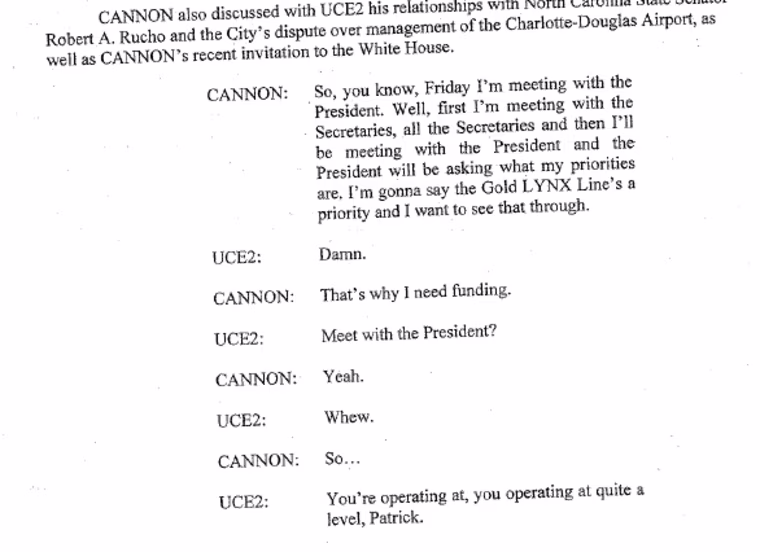 IMAGE: Passage from FBI affidavit