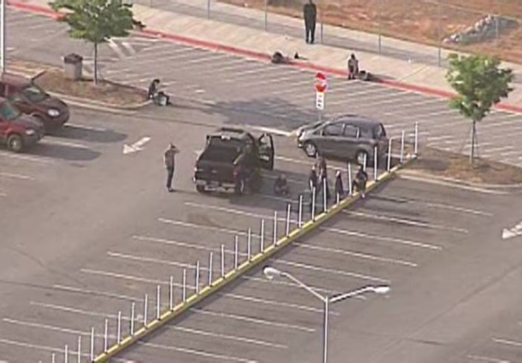 Image: The Spartanburg County Sheriff's office now confirms a 55 gallon drum in the BMW parking lot was not a bomb after being alerted to a suspicious package o