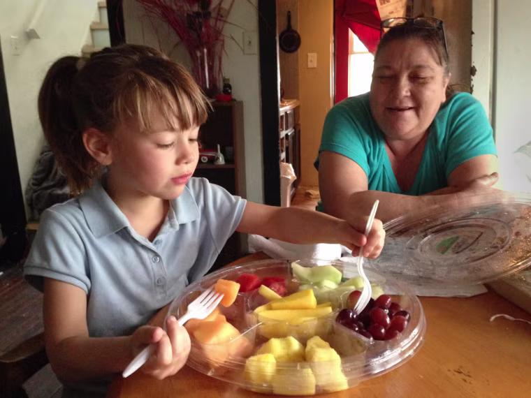 Image: Eating fruit in Detroit