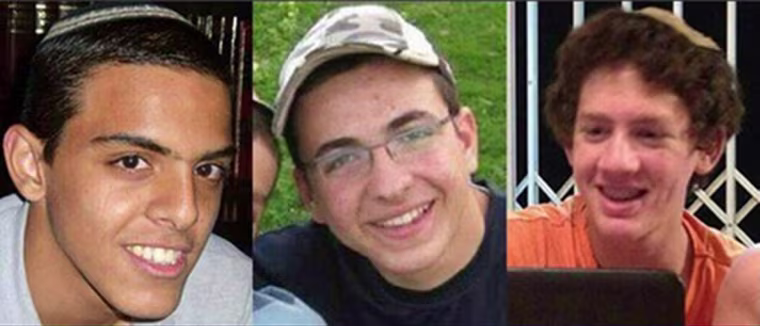 Image: Eyal Yifrach, Gilad Shaar, Naftali Fraenkel