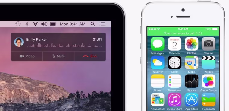 Before Apple's Continuity, a call while at your laptop might have been handled by something like Skype.