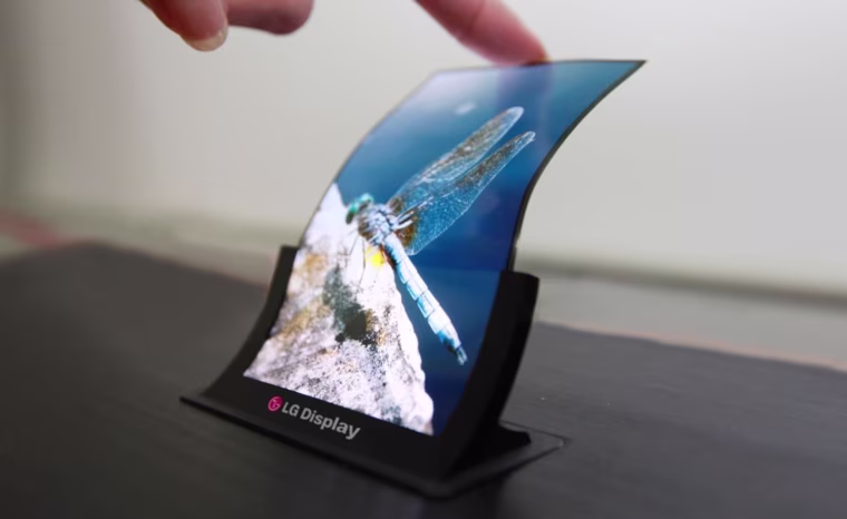 A prototype OLED display from LG bends easily (but still can't fold).