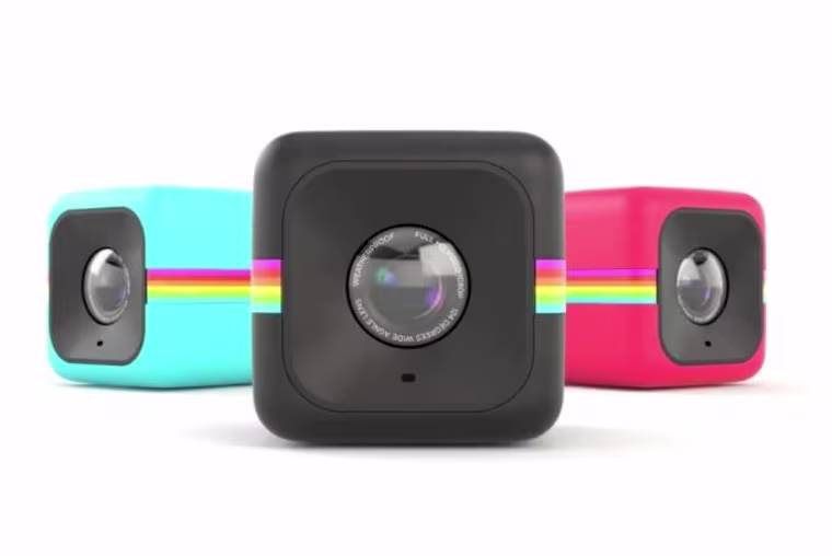 The Polaroid Cube action camera.