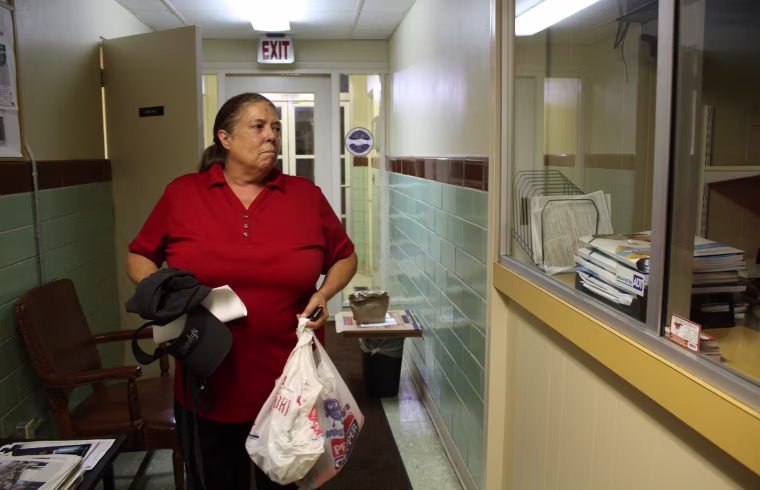 Image: Glenna Trammel, 60, says that since the fast workers started organizing, she feels supported when she has a complaint. “We have each others' backs,” she said.