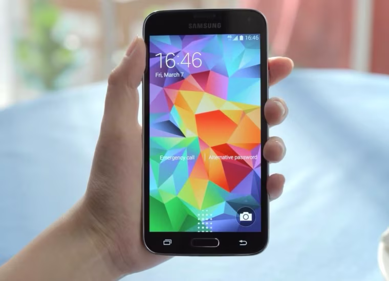 Samsung's Galaxy S 5 has a 5.1-inch screen, and it's actually among the smaller models offered by the company.