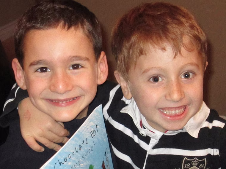 Image: Best friends Dylan Siegel and Jonah Pournazarian featured on NBC Night News' Making a Difference.