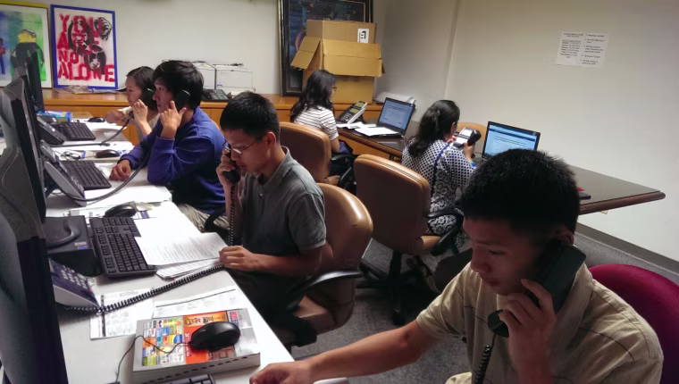 Multilingual phone banks established to aid Asian-American voters