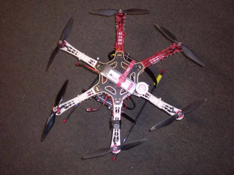 Image; Drone used to smuggle contraband into prison