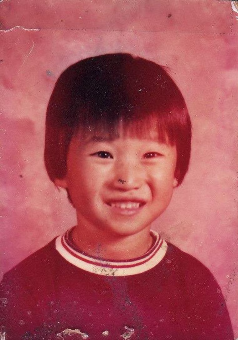Adam Crapser as a child, born in South Korea and adopted by two American families who were physically and sexually abusive.